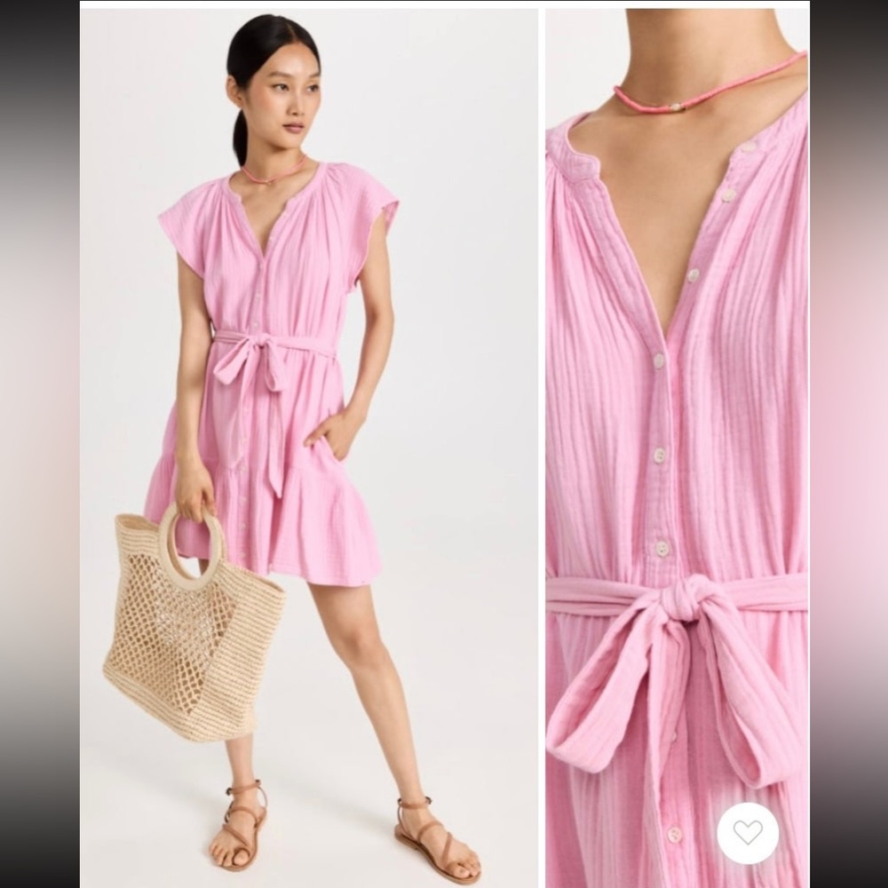 Xirena pink tunic dress size S